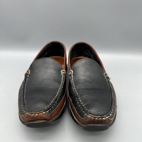 Allen Edmonds Boulder 71801 Loafers Mens 10.5E Brown Leather Moc Driving Shoes